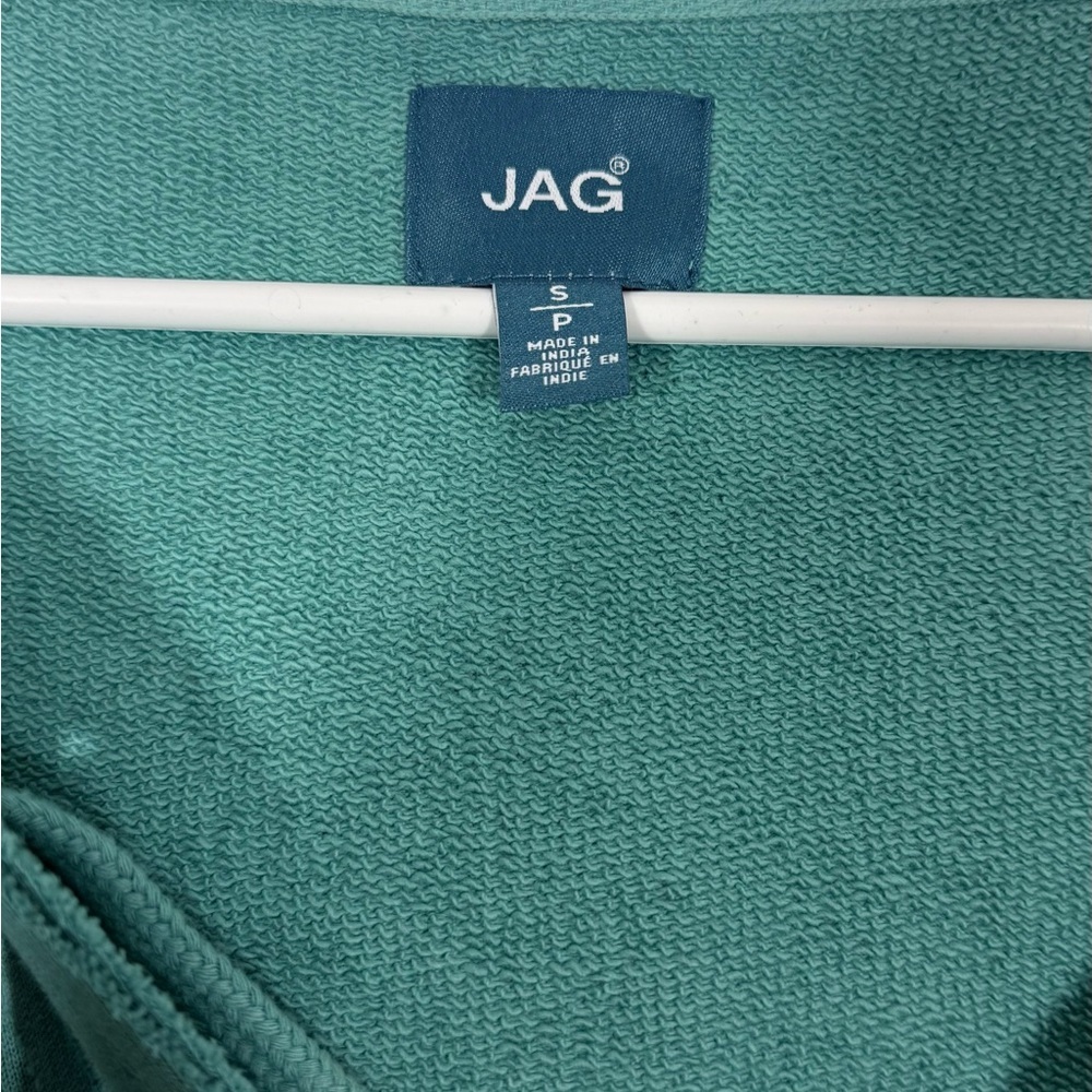 Jag Jeans Women's V-Neck Teal Hoodie Pullover - Picture 3 of 10